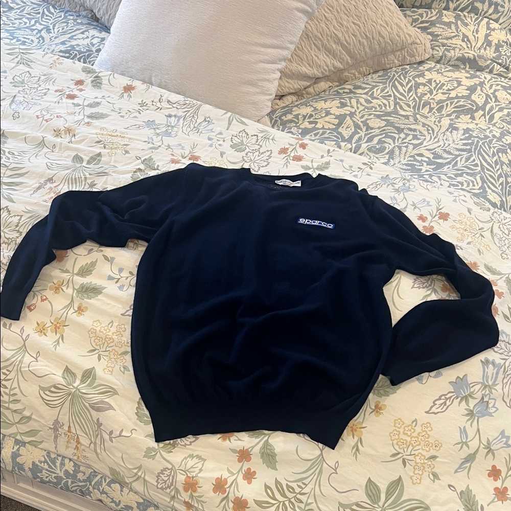 Authentic Sparco Navy Crewneck Sweater